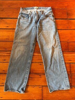 Imperfect Mid-Rise Wide Leg Agolde Jeans